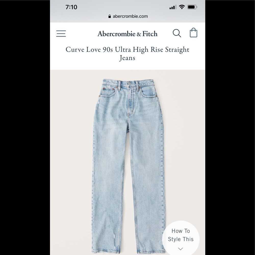 Abercrombie 90s jeans